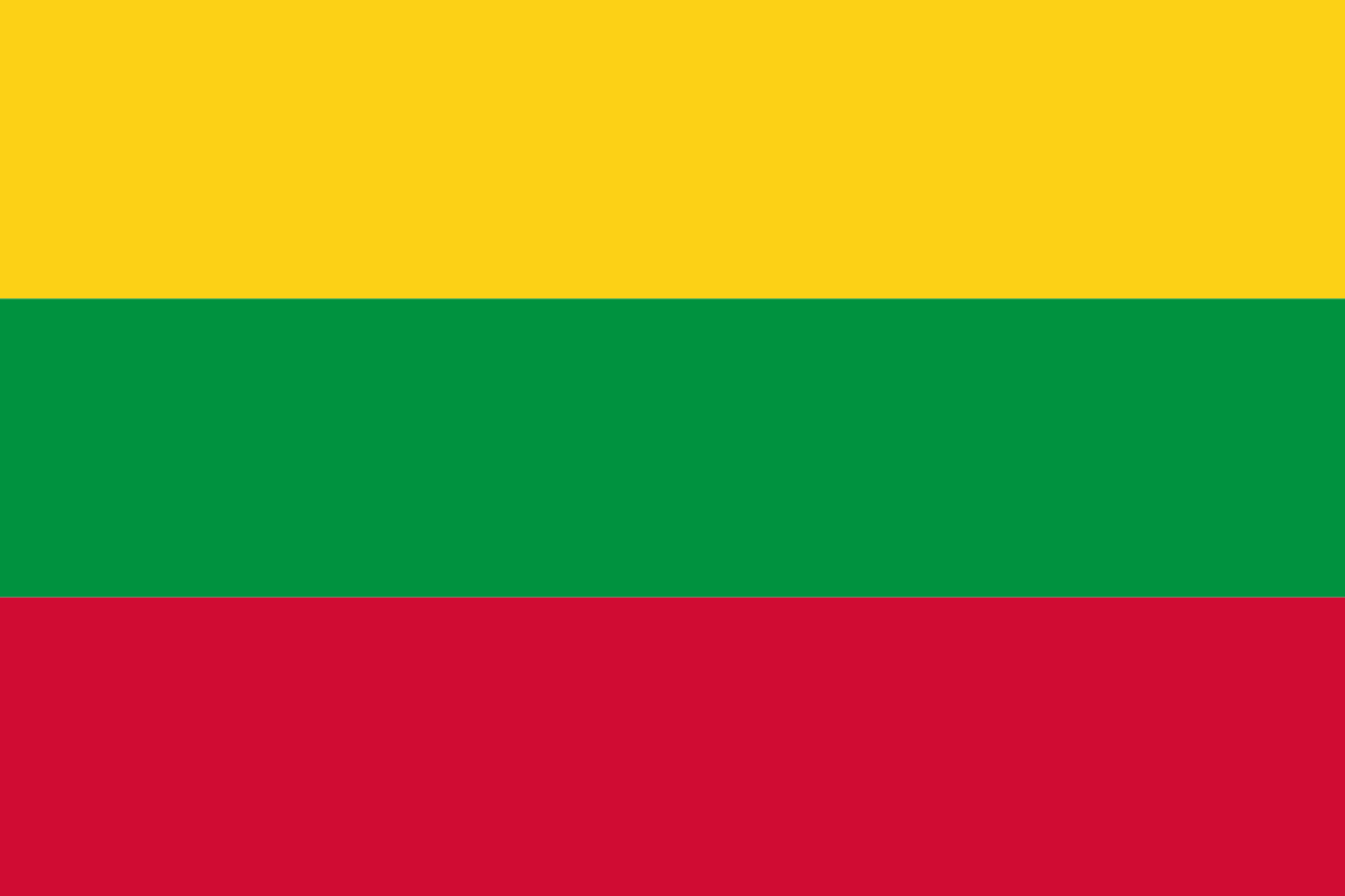 Bandeira da Lituânia - Edifacoop