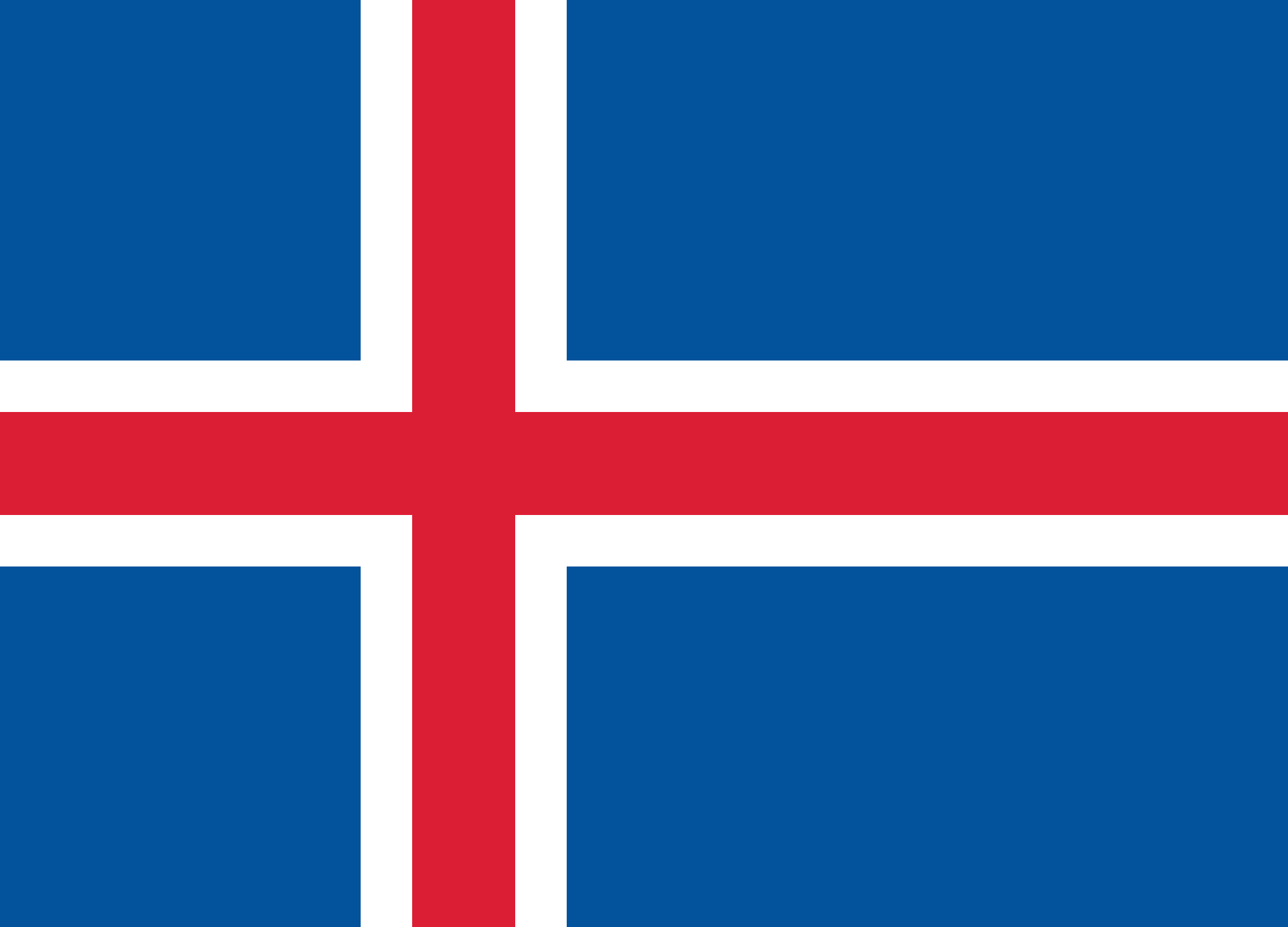 Bandeira da Islândia - Edifacoop
